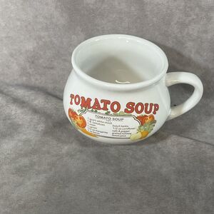 Dat'l Do-It Incorporated Vintage Tomato Soup Recipe Ceramic Mug Bowl Cup